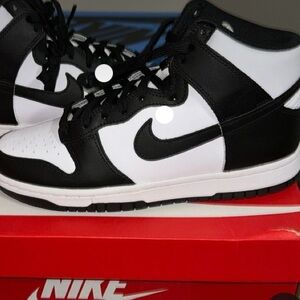 Nike Shoes | Panda Dunks High Top (Size: 8 Men's / 9.5 Women's)
